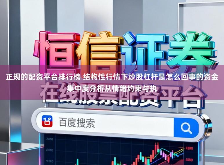 正规的配资平台排行榜 结构性行情下炒股杠杆是怎么回事的资金集中度分析从情绪约束与执